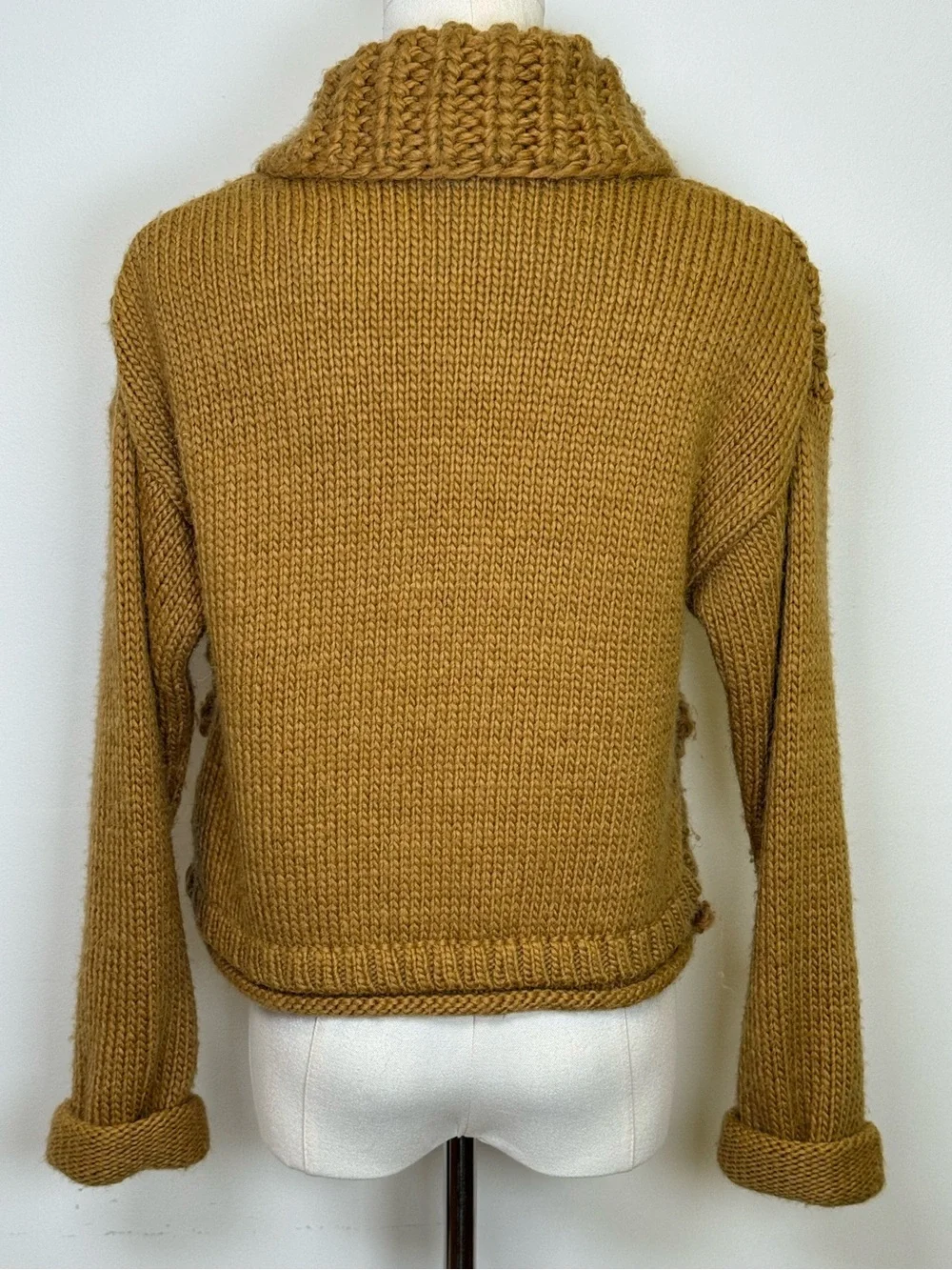 Nanette Lepore Chunky Soft Alpaca Wool Blend Cropped Cardigan Women’s Size XS